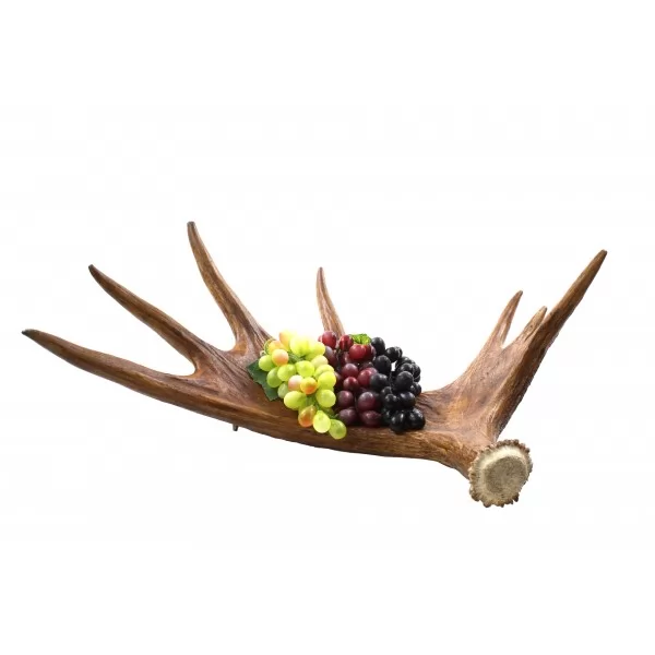 Moose antler fruit bowl