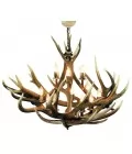 Hjorthorn takkrona 9 ljus 95 cm
